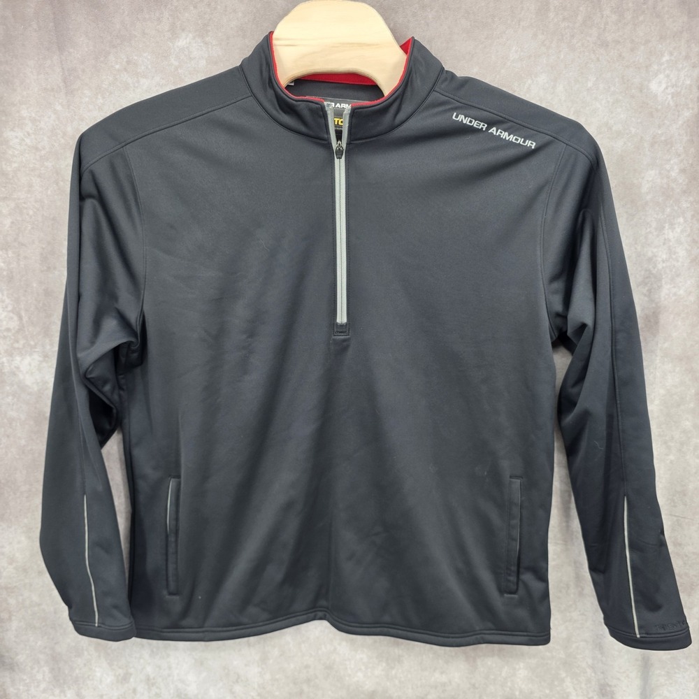 Under Armour UA Storm Quarter Zip Pullover Mens XL Black Water Resistant Fleece